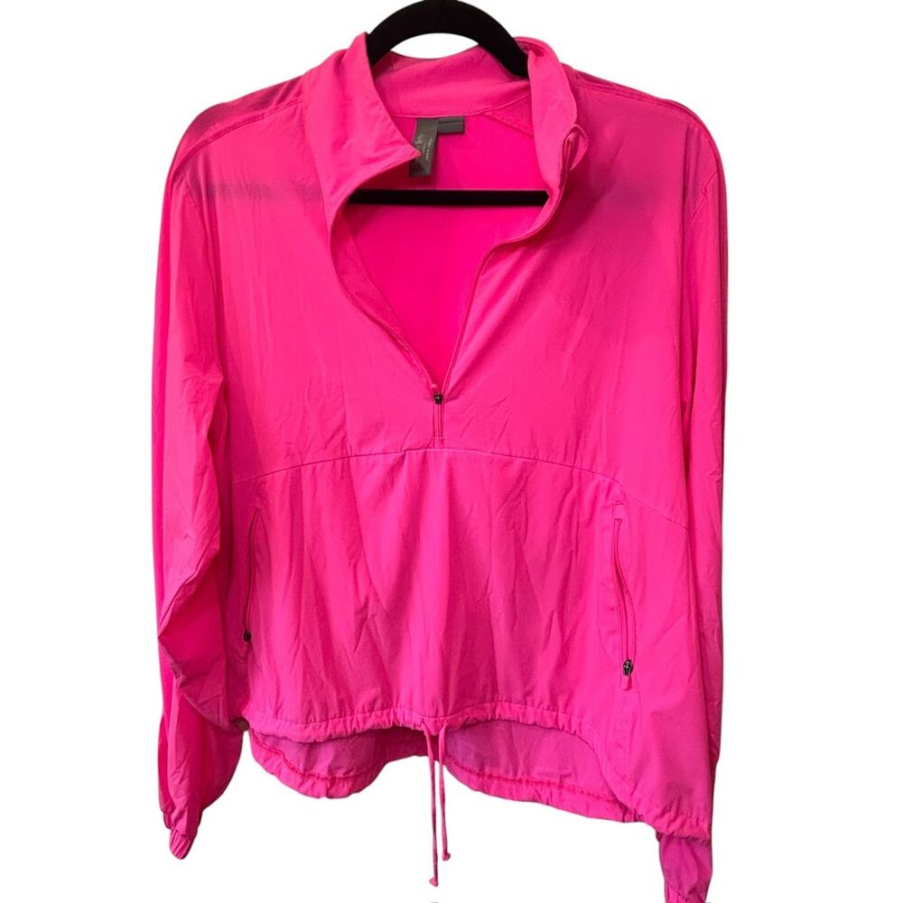 Sweaty Betty Training Day Half Zip Top Hot Pink Pullover Jacket Lightweight Neon
